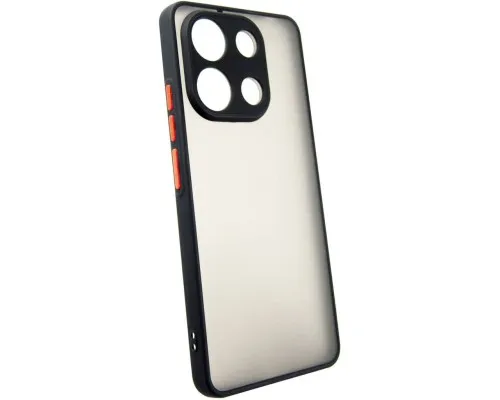 Чохол до мобільного телефона Dengos Matte Xiaomi Redmi Note 13 4G (black) (DG-TPU-MATT-140)