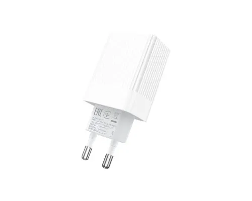 Зарядное устройство BOROFONE BA47A Mighty speed single port QC3.0 3A + Type-C cable White (BA47AW)