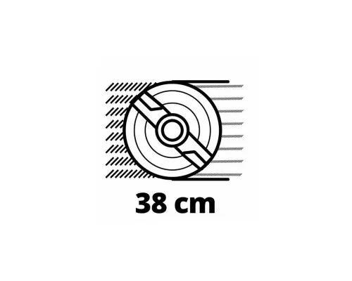 Газонокосарка Einhell RASARRO 36/38 PXC, 18В, 2х4Ah, 38см, 45л (3413180)