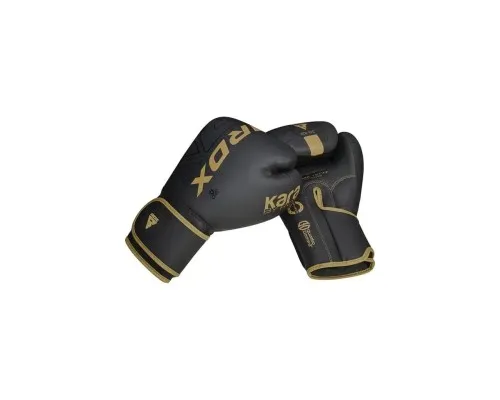 Боксерские перчатки RDX F6 Kara Matte Golden 12 унцій (BGR-F6MGL-12OZ)