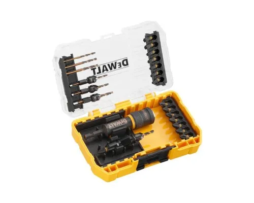 Набор сверл и бит DeWALT FLEXTORQ FLIP & DRIVE, с зенкерами, 25 шт, Tough Case S (DT70779T)