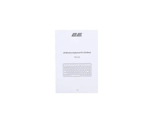 Клавіатура 2E KS250 Wireless USB/Bluetooth UA Black (2E-KS250WBK_UA)