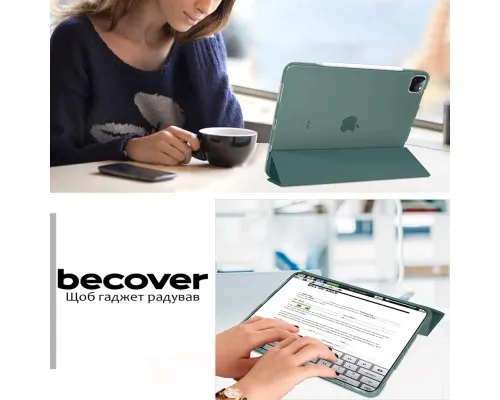 Чохол до планшета BeCover Tri Fold Hard Apple iPad Pro 12.9 2020/2021/2022 Dark Green (711720)