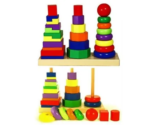 Розвиваюча іграшка Viga Toys Пирамидка (50567)