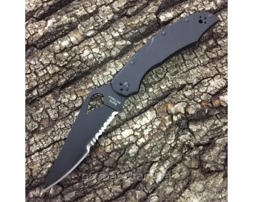 Ніж Spyderco Byrd Cara Cara 2 Black, полусеррейтор (BY03BKPS2)