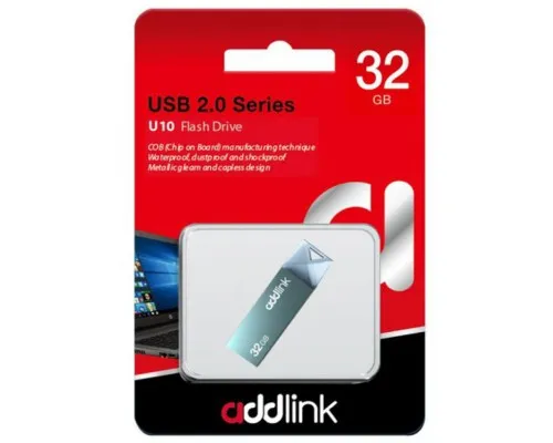 USB флеш накопитель AddLink 32GB U10 Blue USB 2.0 (ad32GBU10B2)