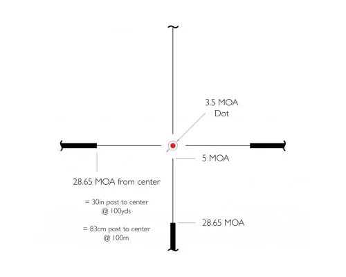 Оптичний приціл Hawke Frontier 1-6x24 корпус 30 мм сітка L4a D (18400)