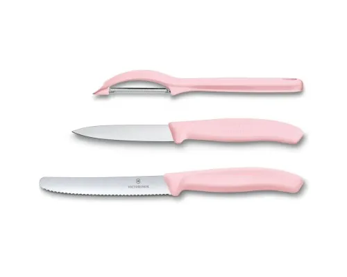 Набір ножів Victorinox SwissClassic Paring Set 3 шт Universal Pink (6.7116.31L52)