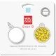 Адресник для тварин WAUDOG Smart ID з QR паспортом Качечки, коло 25 мм (0625-0204)
