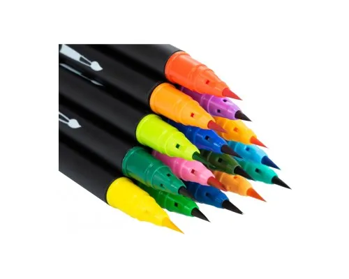 Фломастеры Maxi кисточки REAL BRUSH акварельные, 24 цвета, линия 0,5-6 мм (MX15230)