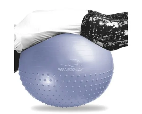 Мяч для фітнесу PowerPlay 4003 75см Блакитний + помпа (PP_4003_75_Sky_Blue)