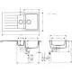 Мийка кухонна Hansgrohe S520-F530 (43357170)