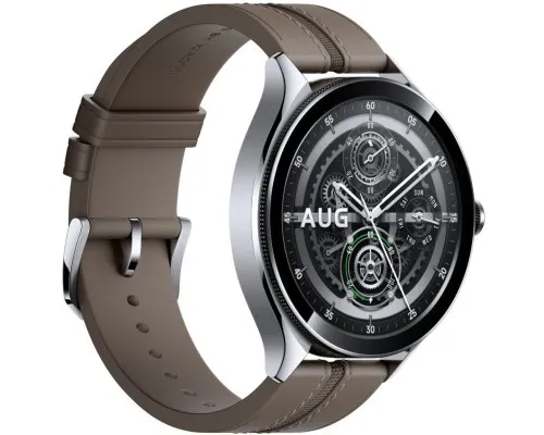 Смарт-часы Xiaomi Watch 2 Pro Bluetooth Silver Case with Brown Leather Strap (1006733)