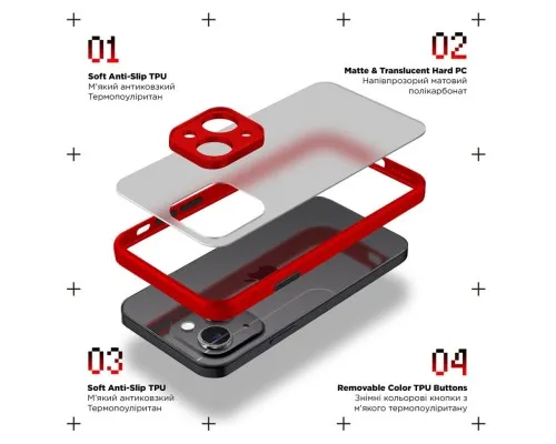 Чохол до мобільного телефона Armorstandart Frosted Matte Realme C67 4G Red (ARM73866)