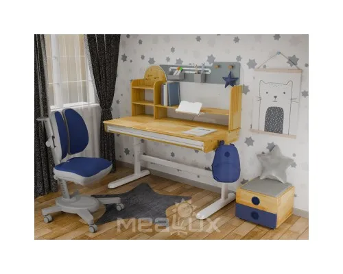 Парта з кріслом Mealux Timberdesk L (парта + крісло + тумба) (BD-690 L+ box BD 920-2 BL+Y-115 DGB)