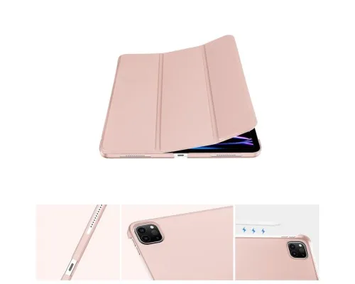 Чехол для планшета BeCover Tri Fold Hard Apple iPad Pro 12.9 2020/2021/2022 Pink (711721)