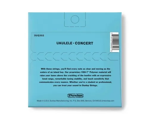 Струни для гітари Jim Dunlop Ukulele Concert (DUQ302)