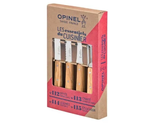 Набор ножей Opinel Les Essentiels Olive 4шт (002163)