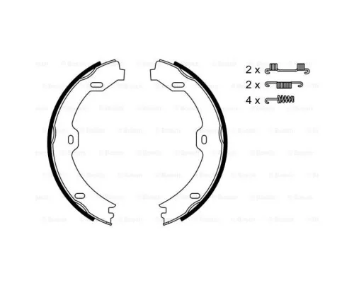 Гальмівні колодки Bosch 0 986 487 666