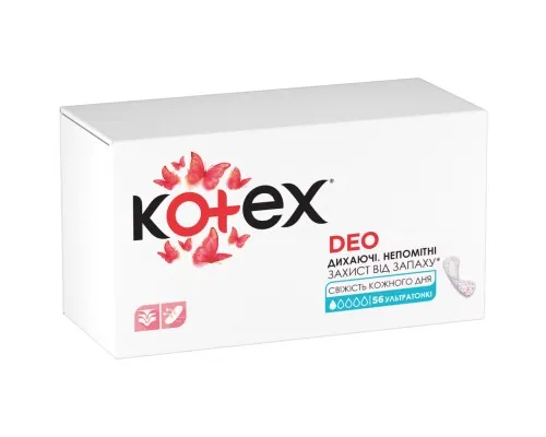 Щоденні прокладки Kotex Ultraslim Deo 56 шт. (5029053548258/5029053548111)