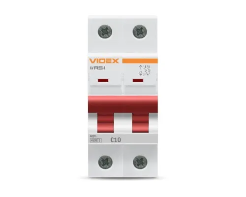 Автоматический выключатель Videx RS4 RESIST 2п 10А С 4,5кА (VF-RS4-AV2C10)