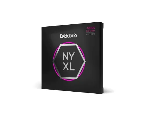 Струни для гітари D'Addario NYXL Super Light 8-String (09-80) (NYXL0980)