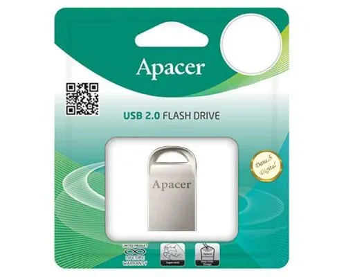 USB флеш накопичувач Apacer 32GB AH115 Silver USB 2.0 (AP32GAH115S-1)