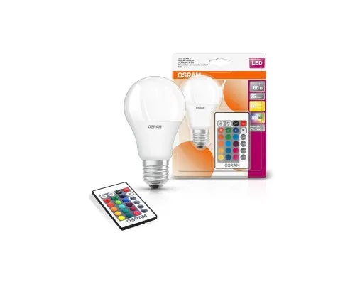 Лампочка Osram LED A60 9W 806Lm 2700К+RGB E27 (4058075430754)