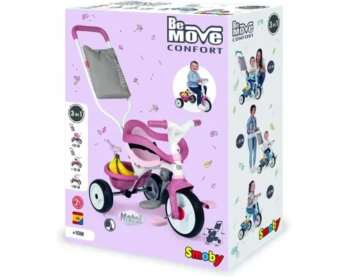 Дитячий велосипед Smoby Be Move Комфорт 3 в 1 рожевый (740415)