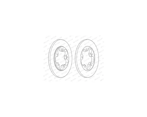 Тормозной диск FERODO DDF2484C