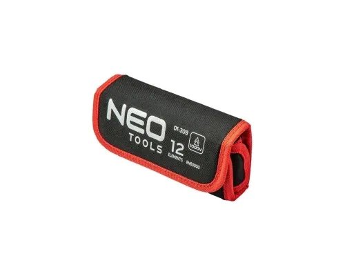 Отвертка Neo Tools диэлектрическая ьитодержатель 1/4, 10 сменных вставок для р (01-308)
