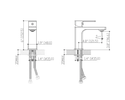 Смеситель Corso COMO BF-2A129C (9611000)