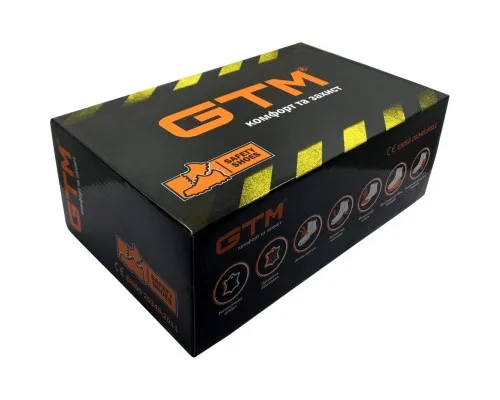 Черевики робочі GTM SM-078 мет. носок, р.40 з жовтими вставками (SM-078-40)