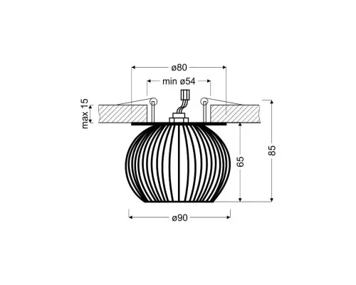 Светильник точечный Candellux 2284170 SK-93 (2284170)