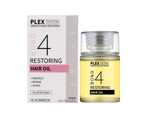 Олія для волосся Headshock Plex System Restoring Hair Oil №4 Відновлювальна 30 мл (5031413936032)
