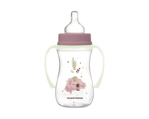 Пляшечка для годування Canpol babies Easystart Sleepy Koala 240 мл рожева (35/237_pin)