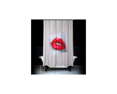 Шторка для ванної Stenson 180х180 см поцілунок (R89756 kiss)