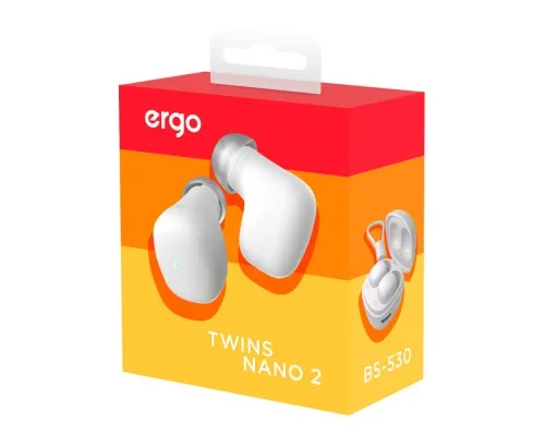 Навушники Ergo BS-530 Twins Nano 2 White (BS-530W)