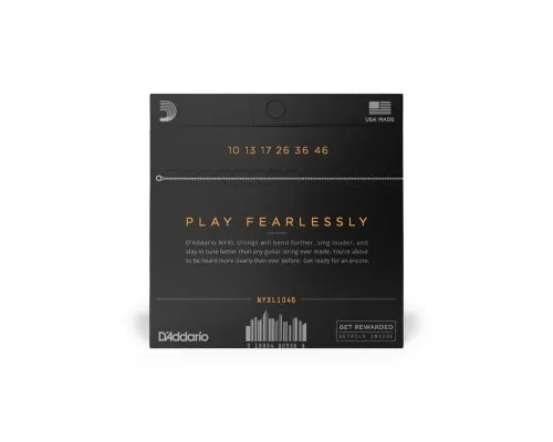 Струни для гітари D'Addario NYXL Regular Light (10-46) (NYXL1046)