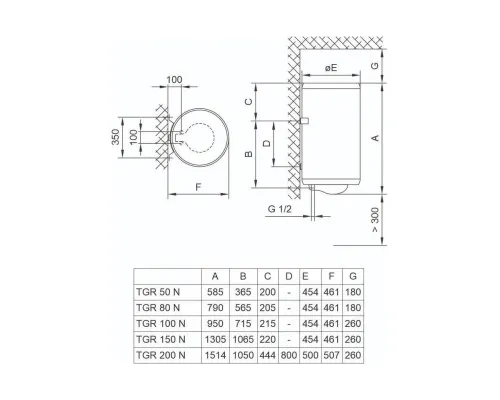 Бойлер TIKI TGR100NPRIMEM100V9_TIKI (700173)