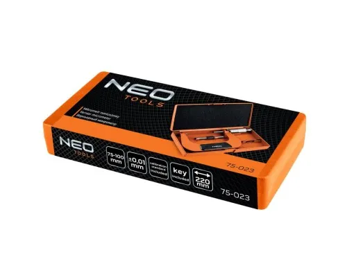 Мікрометр Neo Tools з верн'єром 75-100 мм, ±0.01 мм/м (75-023)