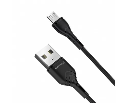 Дата кабель USB 2.0 AM to Micro 5P 1.0m Grand-X (PM-03B)