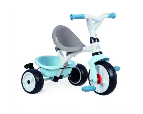 Дитячий велосипед Smoby з козирком, багажником та сумкою Блакитний (741400)