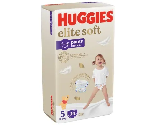Подгузники Huggies Elite Soft 5 (12-17кг) Mega 34 шт (5029053549354)