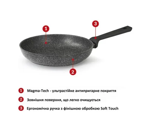 Сковорода Flonal Pietra Lavica 24 см (PLIPP2480)