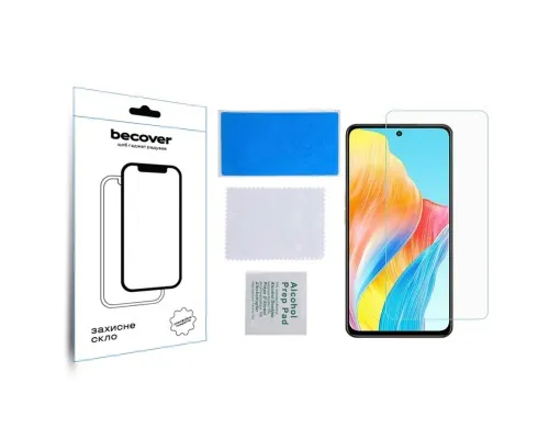 Скло захисне BeCover Oppo A98 5G 3D Crystal Clear Glass (709773)