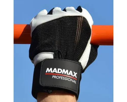 Рукавички для фітнесу MadMax MFG-269 Professional White M (MFG-269-White_M)