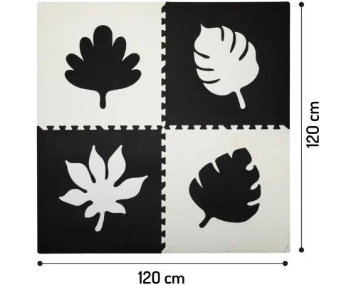 Дитячий килимок MoMi пазл Feli 120 х 120 cм Black (AKCE00028)
