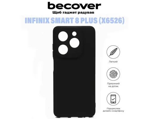 Чехол для мобильного телефона BeCover Infinix Smart 8 Plus (X6526) Black (710884)