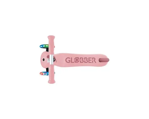 Самокат Globber Go Up Sporty Led пастельно-розовый (452-710-4)